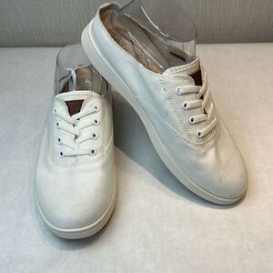 NEW Spenco White Canvas Slip On Tennis Shoes Womens Sz 9 Orthotic Sneakers (2)